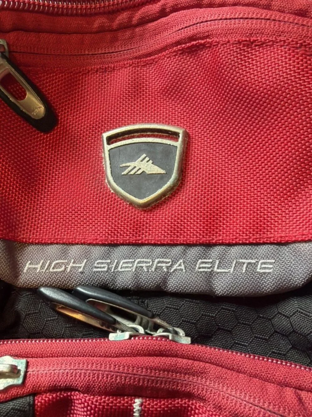 HIGH SIERRA Elite Hiking Backpack Airflow System Gray & Red